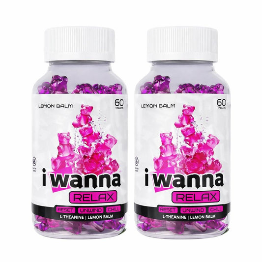 iWanna Relax Gummies 2-Pack – Calming Treats for Adults -  Healthcare Edible Dietary Fitness Supplement